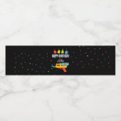 Water Pistool & Ballonnen Zomerfeest Waterfles Etiket (Enkel label)