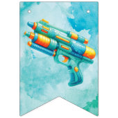 Water Pistool Boy Verjaardag Vlaggetjes (Eerste vlag)