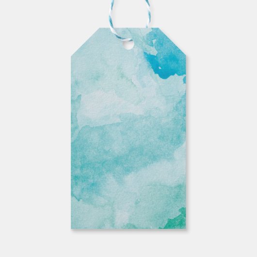 Water Pistool Verjaardag Custom Cadeaulabel (Achterkant)