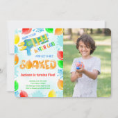 Water Pistool Verjaardag Foto Uitnodigingen (Voorkant)