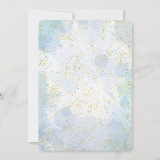 Water Pistool verjaardagsuitnodigingen Kaart (Achterkant)