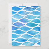 Water Pistool Zomer Meisje Verjaardagsfeestuitnodi Kaart (Achterkant)