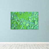 Water plant canvas afdruk (Insitu (Houten vloer))