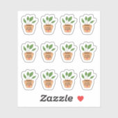 Water Planten Herinnering Mini Plant Pots Bujo Pla Sticker (Vel)