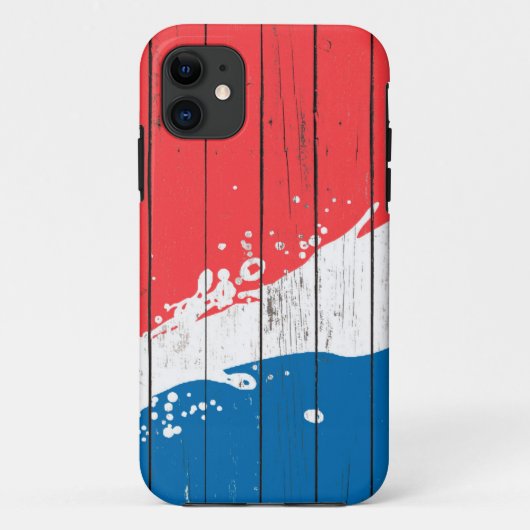 Water-plastic kunst op houten patroon, houten patr Case-Mate iPhone case (Achterkant)