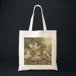 Water Play Whimsical Farmhouse Duck Family Pond Tote Bag<br><div class="desc">This tote bag features a mother duck and her ducklings swimming in a peaceful farm pond. The gentle countryside scene is perfect for duck lovers, farm animal fans, and anyone who enjoys calm outdoor and nature artwork. Great for everyday use, grocery shopping, school, or casual outings. A charming tote bag...</div>