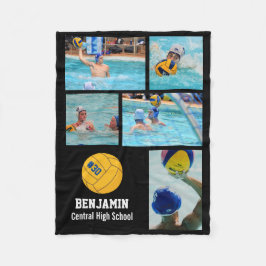 Water Polo 5 Fotocollage naam # Team Custom Flee Fleece Deken