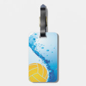 Water Polo Bagagelabel (Achterkant verticaal)