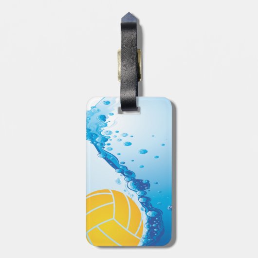 Water Polo Bagagelabel (Achterkant verticaal)