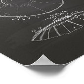 Water Polo Ball 1923 Patent Art Chalkboard Poster (Hoek)