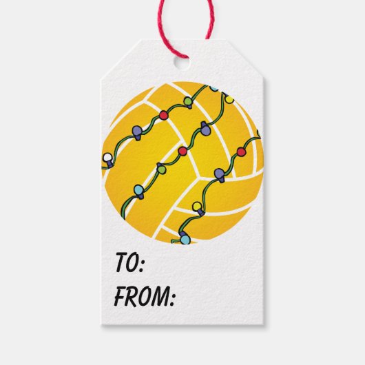 Water Polo Ball Cadeaulabel (Voorkant)