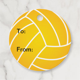 Water Polo Ball Gift Labels