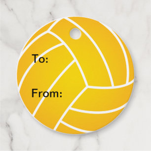 Water Polo Ball Gift Labels
