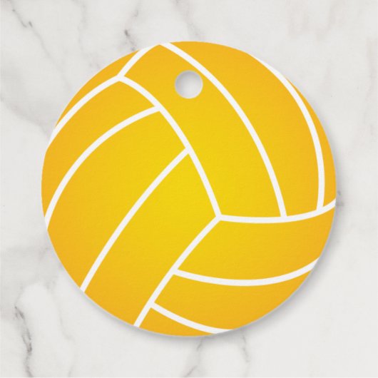 Water Polo Ball Gift Labels (Achterkant)