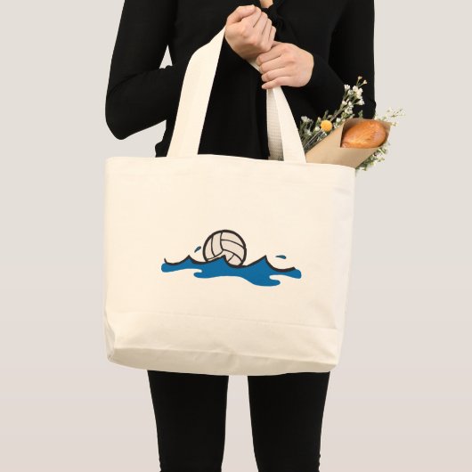 Water Polo Ball Grote Tote Bag (Voorkant (product))