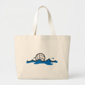 Water Polo Ball Grote Tote Bag (Voorkant)