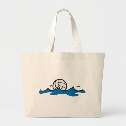 Water Polo Ball Grote Tote Bag (Voorkant)