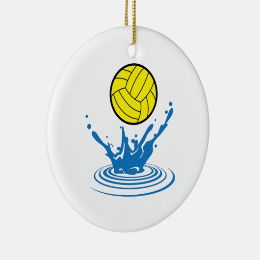 Water Polo Ball Keramisch Ornament (Rechts)