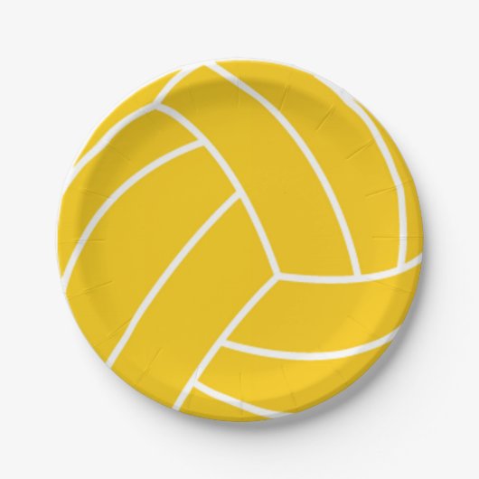 Water Polo Ball Papier Borden Papieren Bordje (Voorkant)