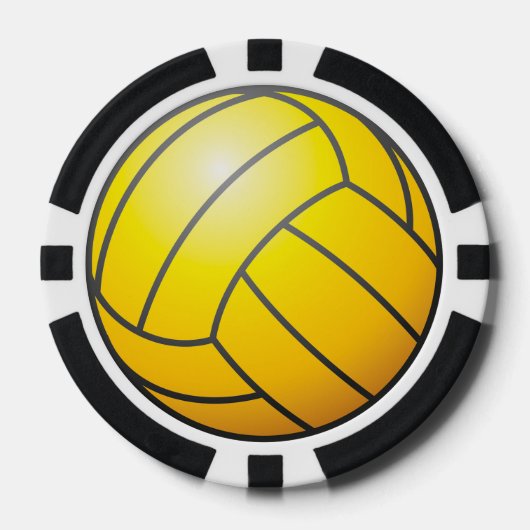 Water Polo Ball Poker Chips (Voorkant)