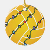 Water Polo Ball With Lights Holiday Keramisch Ornament (Voorkant)