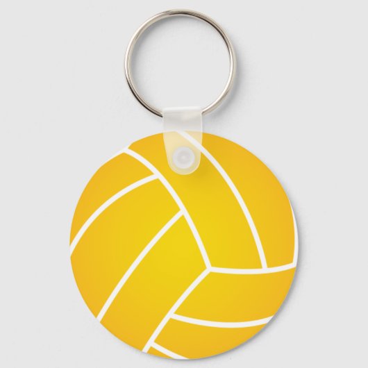 Water Polo Ball Yellow Keychain (Voorkant)