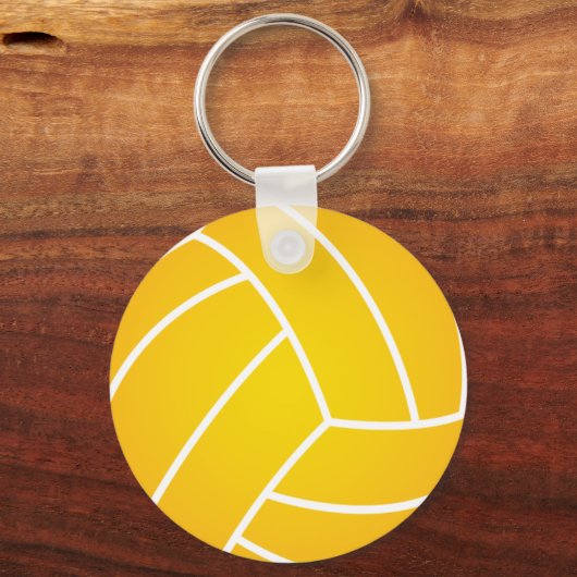 Water Polo Ball Yellow Keychain (Voorkant)