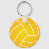 Water Polo Ball Yellow Sleutelhanger (Achterkant)
