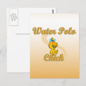 Water Polo Chick Briefkaart (Voorkant / Achterkant)