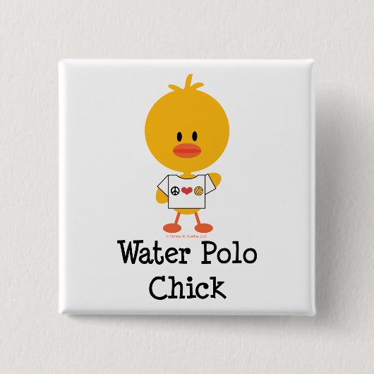 Water Polo Chick Button (Voorkant)