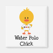 Water Polo Chick Magnet (Voorkant)