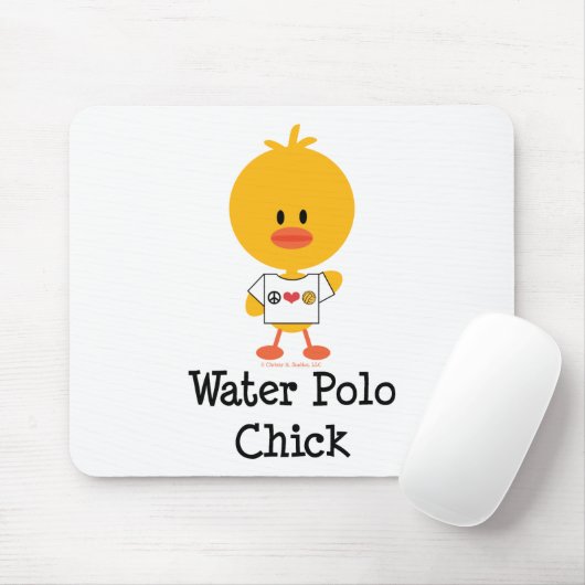 Water Polo Chick Mousepad Muismat (Met muis)