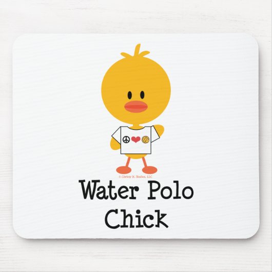 Water Polo Chick Mousepad Muismat (Voorkant)