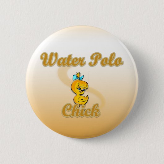 Water Polo Chick Ronde Button 5,7 Cm (Voorkant)