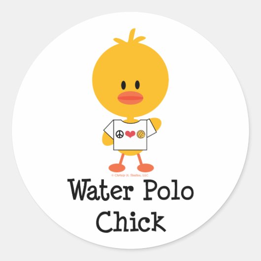 Water Polo Chick Stickers (Voorkant)