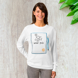 Water Polo Doodle Sketch Hand-getrokken watersport