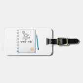Water Polo Doodle Sketch Hand-getrokken watersport Bagagelabel (Voorkant horizontaal)
