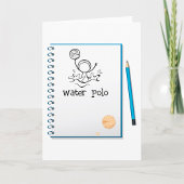Water Polo Doodle Sketch Hand-getrokken watersport Kaart