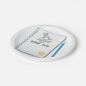 Water Polo Doodle Sketch Hand-getrokken watersport Papieren Bordje (Gekanteld)