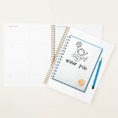 Water Polo Doodle Sketch Hand-getrokken watersport Planner