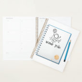 Water Polo Doodle Sketch Hand-getrokken watersport Planner (Display)