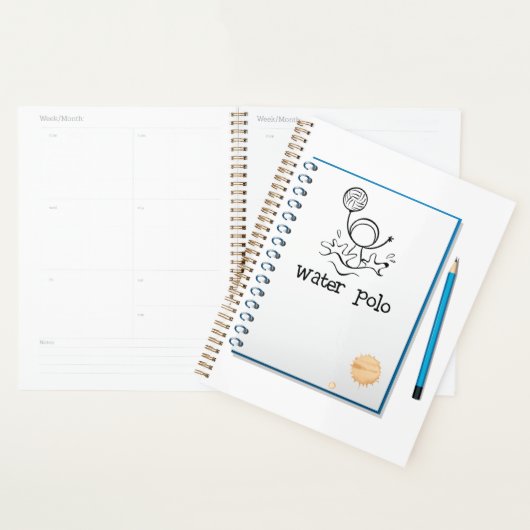 Water Polo Doodle Sketch Hand-getrokken watersport Planner (Display)