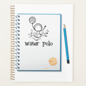 Water Polo Doodle Sketch Hand-getrokken watersport Planner (Voorkant)