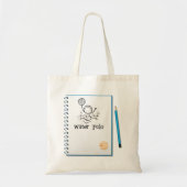 Water Polo Doodle Sketch Hand-getrokken watersport Tote Bag (Voorkant)