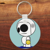 Water Polo Drone Dude Cartoon - Sleutelhanger (Voorkant)