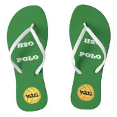 Water Polo Feet geeft Initialen uit Teenslippers (Voetbed)