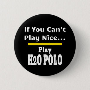 Water Polo Funny Sarcastic Ronde Button 5,7 Cm