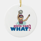 Water Polo Girl Keramisch Ornament (Voorkant)