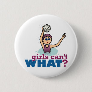 Water Polo Girl Ronde Button 5,7 Cm