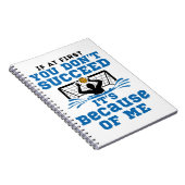 Water Polo Goalie als je in het begin niet succesv Notitieboek (Rechterzijde)